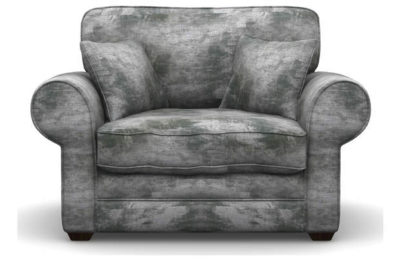 Heart of House Chedworth Shimmer Fabric Cuddle Chair -Silver Heart of House Chedworth Shimmer Fabric Cuddle Chair -Silver